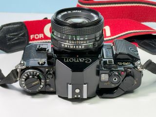 Canon A1 + Lente FD 50mm f/1.8 + Canon T50