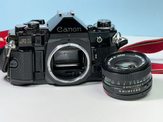 Canon A1 + Lente FD 50mm f/1.8 + Canon T50