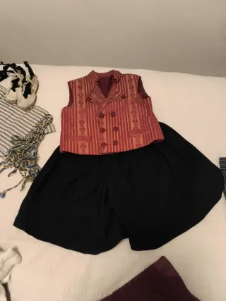 Ropa Fallera Niño Chaleco y Falda