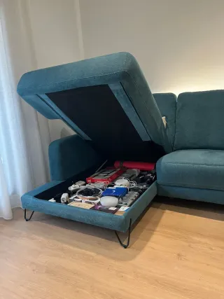 Sofá Cherlog Automático Azul