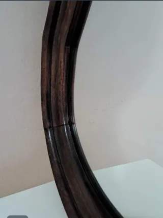 Espejo Grande Madera Oscura