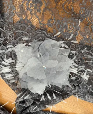 Vestido ocasion especial gris completo con  zapato