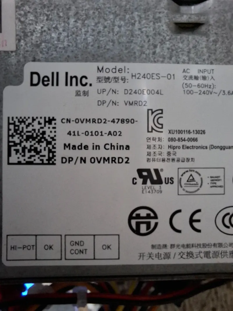 Fuente de alimentación Dell H240ES-01