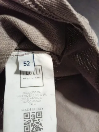 Camisa Fedeli Talla L Beige con etiqueta