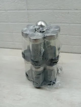 Relaxdays Especiero Giratorio 8 Botes