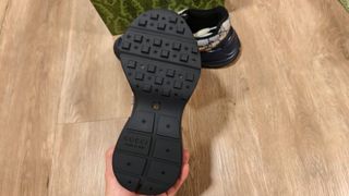 Gucci Sneakers Monogram Beige/Azul Marino Talla 41