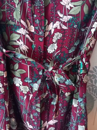 Vestido camisero  estampado floral