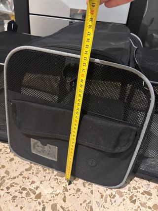 Transportín Doble Extensible Gris/Negro