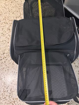 Transportín Doble Extensible Gris/Negro