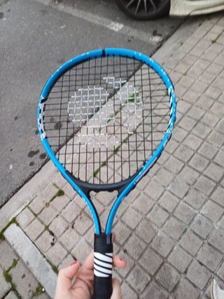 Raqueta de tenis infantil azul