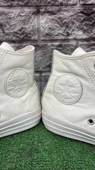 Converse All Star Pelle Bianco Tg 37