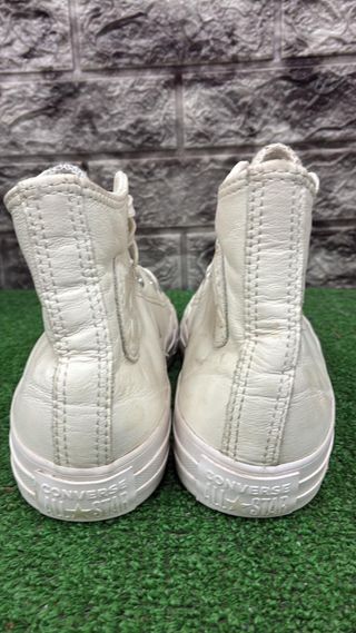 Converse All Star Pelle Bianco Tg 37