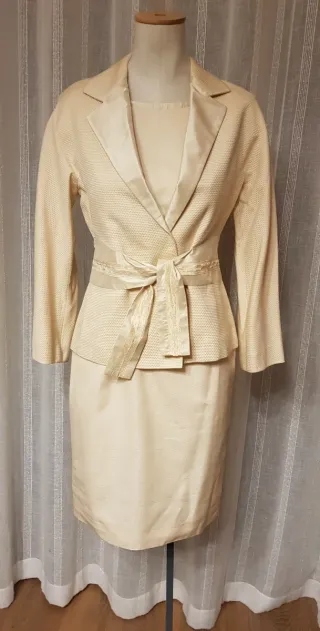 Vestido Roberto Verino Beige