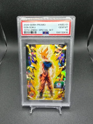 PSA 10 SON GOKU ABS-01 DRAGON BALL HEROES JAPANESE