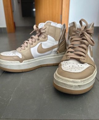 Jordan Air 1 Elevate High Mujer Beige/Blanco