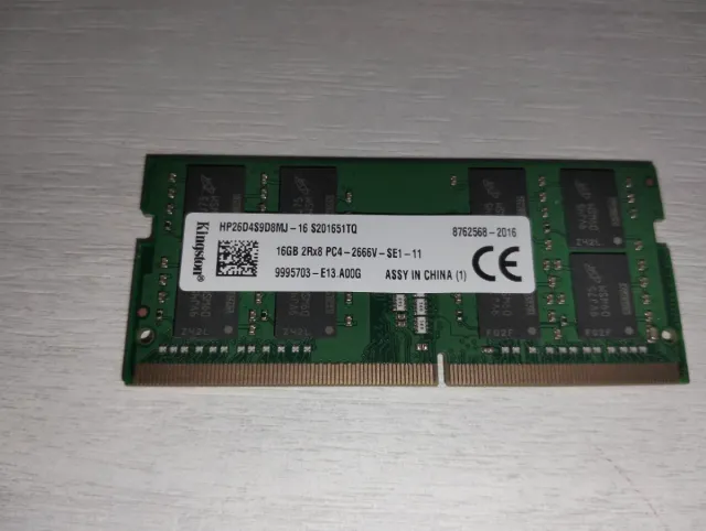 Memoria RAM Kingston 16GB DDR4 2666MHz SODIMM