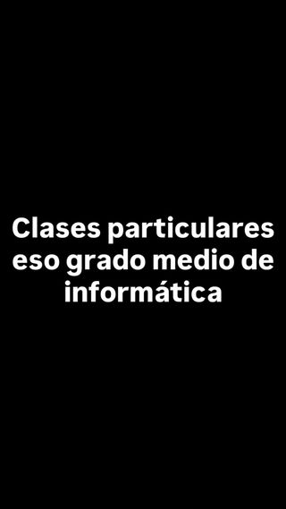 Clases particulares de hasta la eso y grado medio