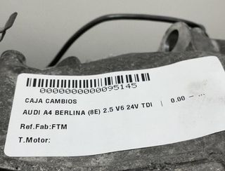 Caja cambios audi 95145 ftm a4 berlina (8e) 2.5 v6