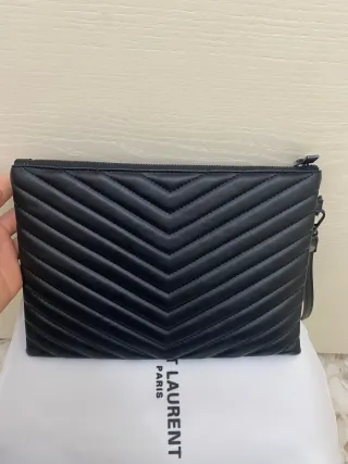 Saint Laurent Pochette Nera Trapuntata