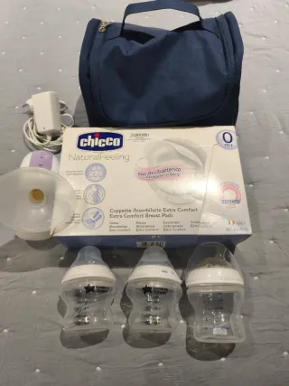 Sacaleches Chicco NaturalFeeling + Biberones