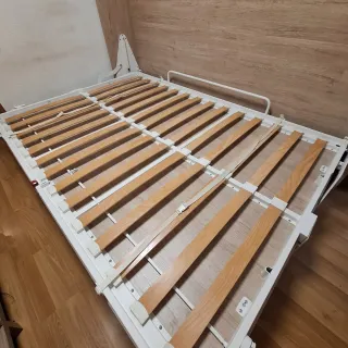 Cama Plegable Roble con Mapa Mundial