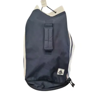 Sacca da tennis/palestra cilindrica blu/beige