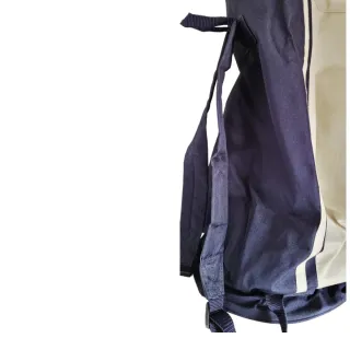 Sacca da tennis/palestra cilindrica blu/beige