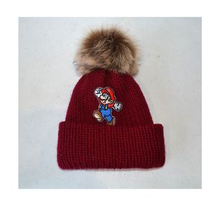 Set gorro y cuello tejido con pompón extraíble