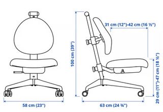 Silla Escritorio Infantil Ikea Dagnar Turquesa