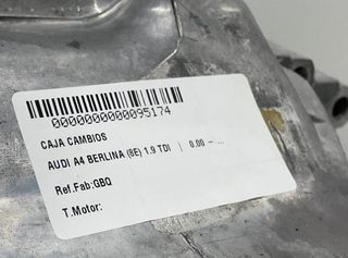Caja cambios audi gbq a4 berlina (8e) 1.9 95174
