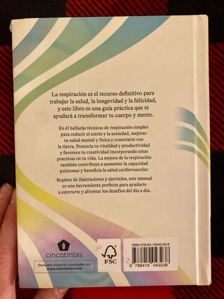 Libro Respiración consciente:Técnicas y ejercicios