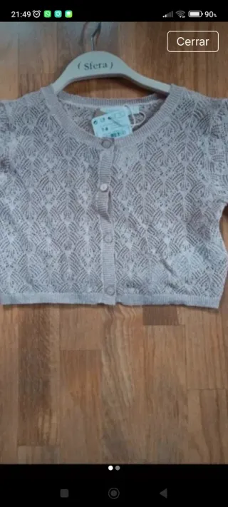 Chaqueta Sfera calada 7-8 años sin estrenar