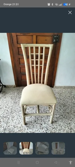 Conjunto de terraza ratán y madera