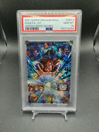 PSA 10 GOGETA : GT BM10-SEC3 DRAGON BALL HEROES JP