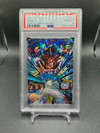 PSA 10 GOGETA : GT BM10-SEC3 DRAGON BALL HEROES JP