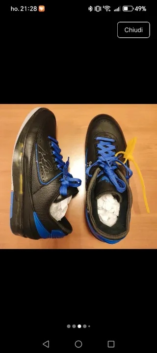 Nike Air Jordan Off-White Scarpe Uomo Tg 44.5