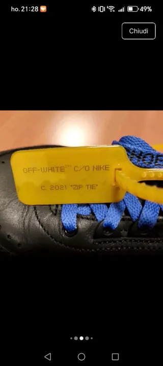 Nike Air Jordan Off-White Scarpe Uomo Tg 44.5