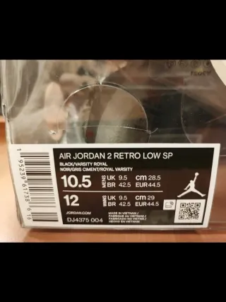 Nike Air Jordan Off-White Scarpe Uomo Tg 44.5