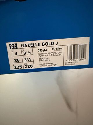 Adidas Gazelle Bold rosas SIN USAR