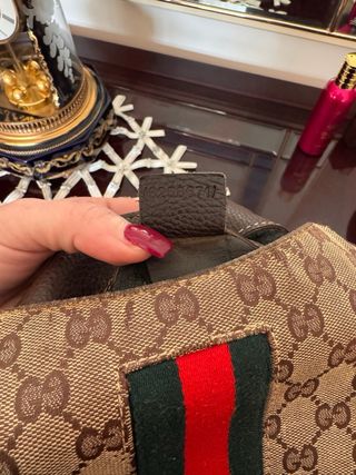 Borsa Gucci Beige/Marrone Tela GG