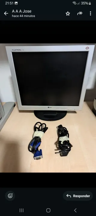 Monitor LG Flatron Blanco 17"