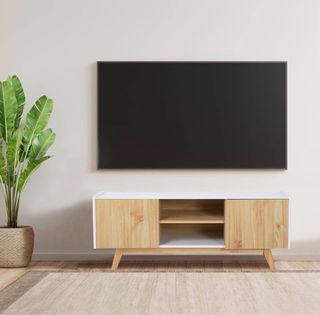 Mueble TV Nórdico Lua Blanco Madera