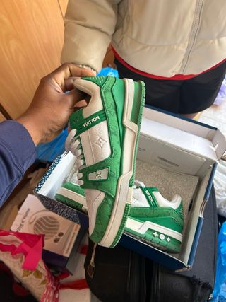 Louis Vuitton Bambas Verdes y Blancas