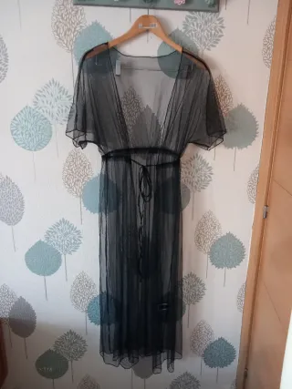 Túnica Transparente Negra