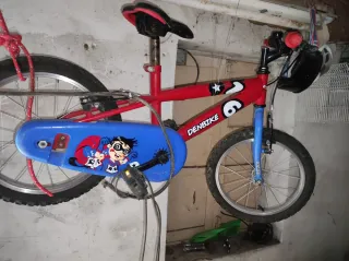 Bicicleta infantil DENBIKE roja y azul