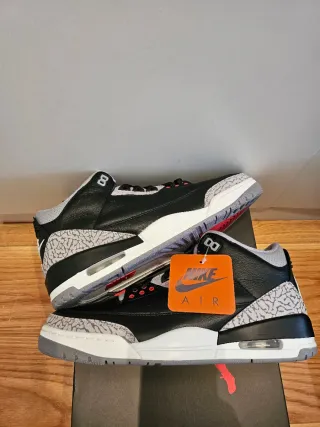 Nike Air Jordan 3 Retro Black Cement 44