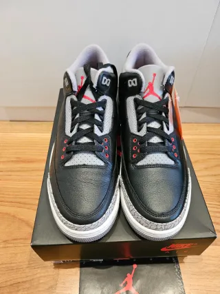 Nike Air Jordan 3 Retro Black Cement 44