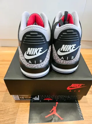 Nike Air Jordan 3 Retro Black Cement 44