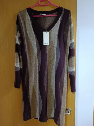 Vestido Dixie dorado y morado