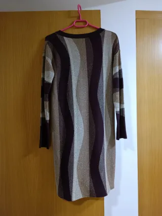 Vestido Dixie dorado y morado